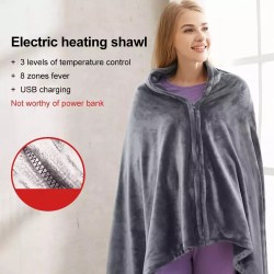 Θερμαινόμενη Κουβέρτα - Κάπα 170x90cm fleece Μπλε 