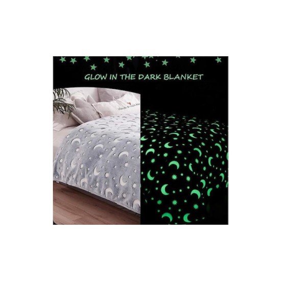 Παιδική Fleece Κουβέρτα 150x120εκ που Φωσφορίζει με Λαμπερά Φωσφορίζοντα Σχέδια - Children's Glow Blanket - Γκρί Παιδική Fleece Κουβέρτα 150x120εκ που Φωσφορίζει με Λαμπερά Φωσφορίζοντα Σχέδια - Children's Glow Blanket - Γκρί