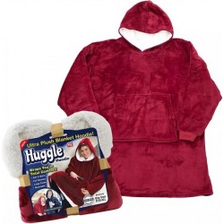 8110 Κουβέρτα Fleece King Size 70x90εκ. Κόκκινο Βουργουνδίας