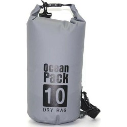 Αδιάβροχος Σάκος Παραλίας 10L - Waterproof Dry Bag ΟEM γκρι