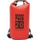 Αδιάβροχος Αεροστεγής Σάκος 20L Ocean Pack Κόκκινoς με Λουρί που Επιπλέει στο Νερό Αδιάβροχος Αεροστεγής Σάκος 20L Ocean Pack Κόκκινoς με Λουρί που Επιπλέει στο Νερό