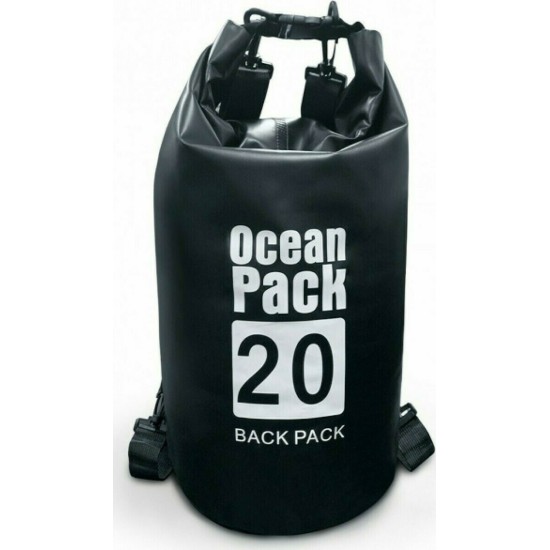 Αδιάβροχος Αεροστεγής Σάκος 20L Ocean Pack Κόκκινoς με Λουρί που Επιπλέει στο Νερό Αδιάβροχος Αεροστεγής Σάκος 20L Ocean Pack Κόκκινoς με Λουρί που Επιπλέει στο Νερό