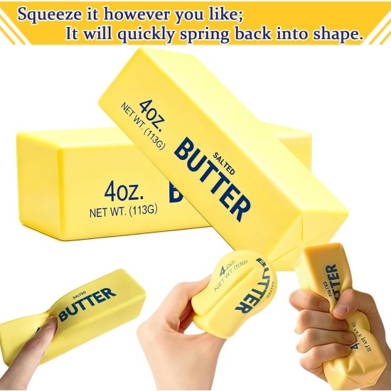 Realistic Butter Stick Squishy Soft Squeeze Toys
