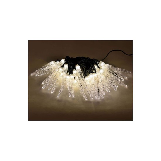 50 Λαμπάκια LED Θερμό Λευκό σε Σειρά - OEM 54127