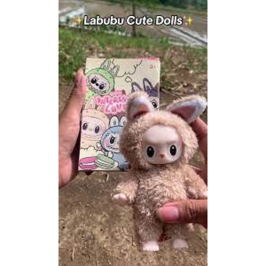 OEM Interesting Lovely Λούτρινο Labubu με πλαστικό πρόσωπο OEM Interesting Lovely Λούτρινο Labubu με πλαστικό πρόσωπο