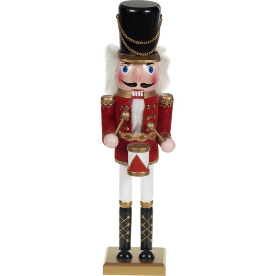 Χριστουγεννιάτικο Διακοσμητικό Καρυοθραύστης Κόκκινος 38cm SU01-23 oem