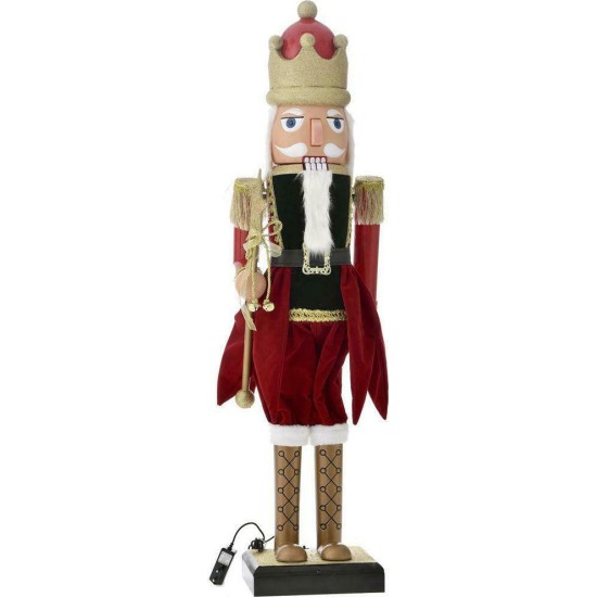 Χριστουγεννιάτικο Διακοσμητικό Καρυοθραύστης Κόκκινο με σπαθί 25cm SU02-88 oem