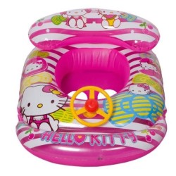 Βρεφικό Σωσίβιο με τιμόνι Swimtrainer με Μήκος 70εκ. για έως 3 Ετών Ροζ Kitty