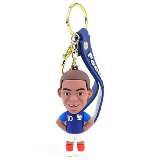 Μπρελόκ 3D Σιλικόνης 21cm Ποδοσφαιρική Φανέλα Football Stars  oem - Mbappe