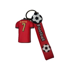 Μπρελόκ 3D Σιλικόνης 21cm Ποδοσφαιρική Φανέλα Football Stars  oem - De Brutne