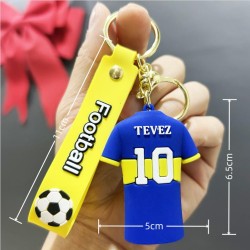 Μπρελόκ 3D Σιλικόνης 21cm Ποδοσφαιρική Φανέλα Football Stars  oem - Tevez