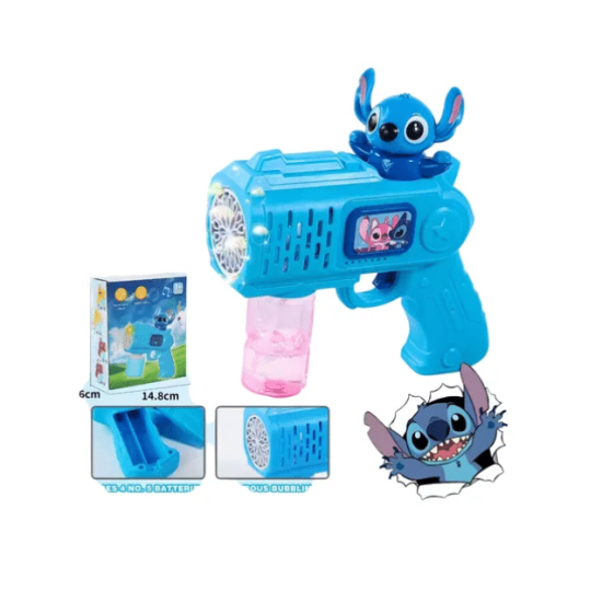 Παιδικό Πιστόλι Χειρός για Μπουρμπουλήθρες Stitch