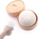 Dumpling Bun Smile Squishy Fidget Toys Soft Sensory Κρεμ XL 9εκ.