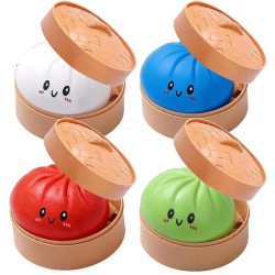 Dumpling Bun Smile Squishy Fidget Toys Soft Sensory