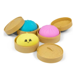 Dumpling Bun Smile Squishy Fidget Toys Soft Sensory 3 τμχ