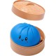 Dumpling Bun Smile Squishy Fidget Toys Soft Sensory Blue