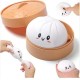 Dumpling Bun Smile Squishy Fidget Toys Soft Sensory Yellow
