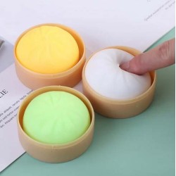 Dumpling Bun Smile Squishy Fidget Toys Soft Sensory