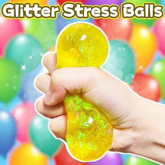 Super Solid Squish Nice Cube Swirl Fidget Toys Slow-Rebound Soft Sensory Ice Cube Glitter Stress Ball Κίτρινο