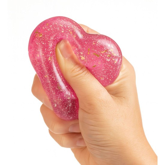 Super Solid Squish Nice Cube Swirl Fidget Toys Slow-Rebound Soft Sensory Ice Cube Glitter Heart Διάφορα Χρώματα