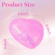 Super Solid Squish Nice Cube Swirl Fidget Toys Slow-Rebound Soft Sensory Ice Cube Glitter Heart Ροζ