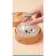 Dumpling Bun Smile Squishy Fidget Toys Soft Sensory White Glitter