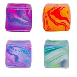 Super Solid Squish Nice Cube Swirl Fidget Toys Slow-Rebound Soft Sensory Ice Cube Green