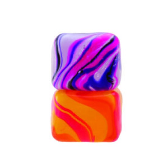 Super Solid Squish Nice Cube Swirl Fidget Toys Slow-Rebound Soft Sensory Ice Cube 2 τμχ