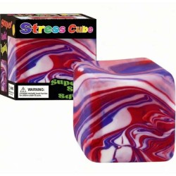 Super Solid Squish Nice Cube Swirl Fidget Toys Slow-Rebound Soft Sensory Ice Cube red