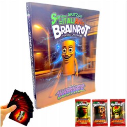 Άλμπουμ Συλλογής για Κάρτες Italian Brainrot - Trading card Game & 4 φακελάκια με 7 κάρτες oem