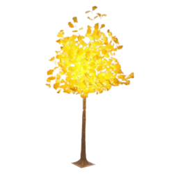 Διακοσμητικό Δέντρο με Κίτρινα Φύλλα 180cm 180LED με Θερμό Λευκό Φωτισμό