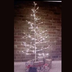  Εορταστικό δέντρο με κλαδιά 150cm – λευκό