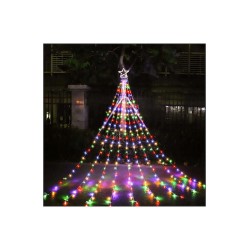Χριστουγεννιάτικο Δέντρο από Λαμπάκια 250LED 2m Πολύχρωμου Φωτισμού