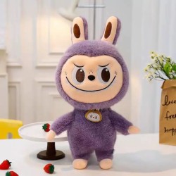 OEM Λούτρινο 25 εκ. εμπνευσμένο από Lovely Labubu Monster Γκρι