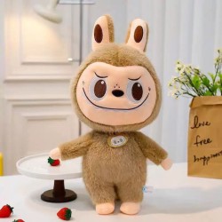 OEM Λούτρινο 25 εκ. εμπνευσμένο από Lovely Labubu Monster Γκρι