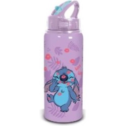 OEM Stitch Cartoon Παγούρι Νερού 750ml με ενσωματωμένο καλαμάκι