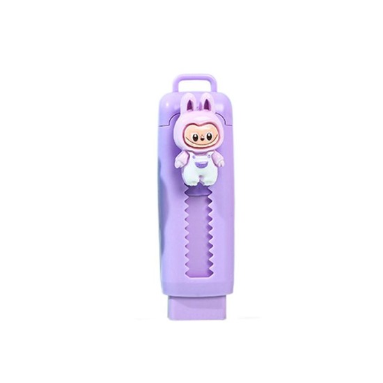 Γόμα Cartoon Pop Mart Cute Labubu Pushable Eraser Drawing Μωβ