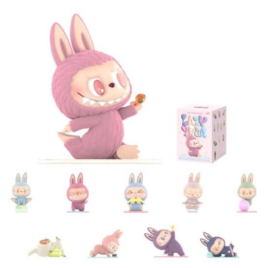 OEM Φιγούρα εμπνευσμένο από Lovely Labubu Monster Lazy Yoga Blind Box
