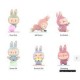 OEM Φιγούρα εμπνευσμένο από Lovely Labubu Monster Lazy Yoga Blind Box