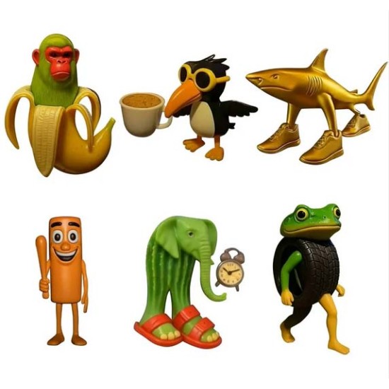 Italian Brainrot Animals Toy Collection Figure Φιγούρα 7εκ. Tung SAHUR Italian Brainrot Animals Toy Collection Figure Φιγούρα 7εκ. Tung SAHUR