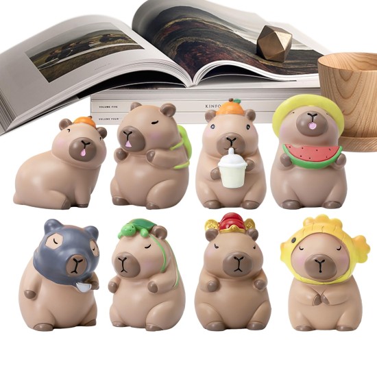 HAPPY CAPYBARA FIGURINE BLIND BOX 3D Trading Φιγούρα 10εκ. Τυχαίο Σχέδιο με κάρτα Δώρο