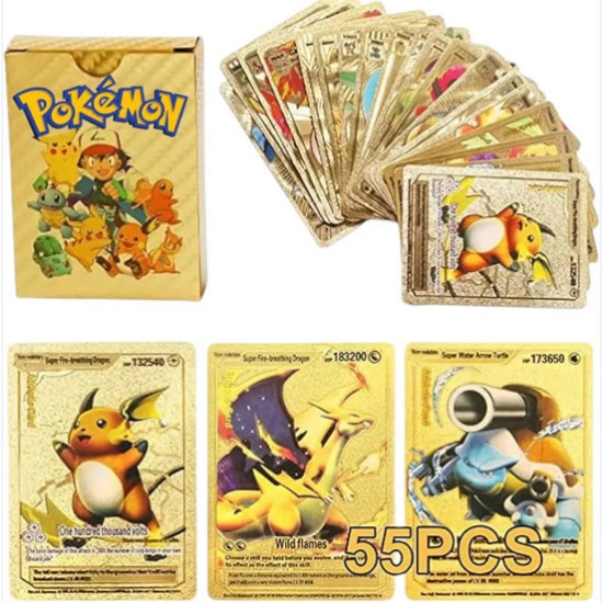Pokemon Gold Trading Cards English Version Πακέτο με 50τμχ κάρτες oem