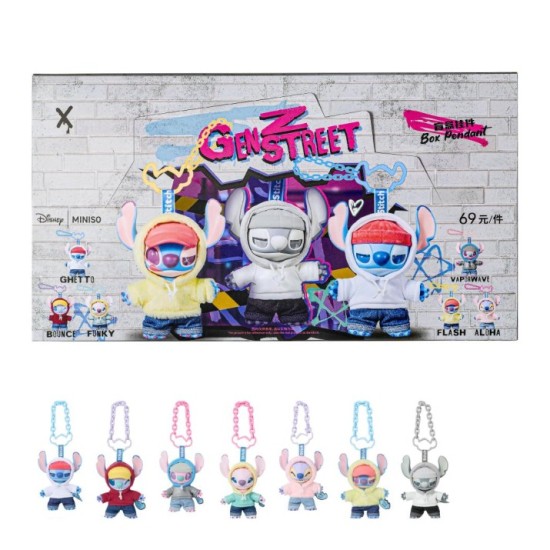Λούτρινο Stitch Blind Box Miniso Disney Genz Street Series