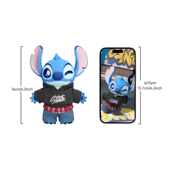Λούτρινο Stitch Blind Box Miniso Disney Genz Street Series Dress Up Show