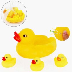 Funny Rattle & Bathe Duck 4 τμχ 