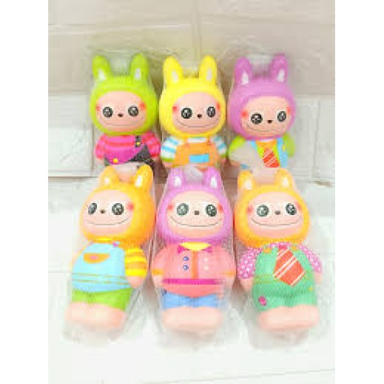 NEW Labubu Stress Relief Squishy Toy PU Clothes
