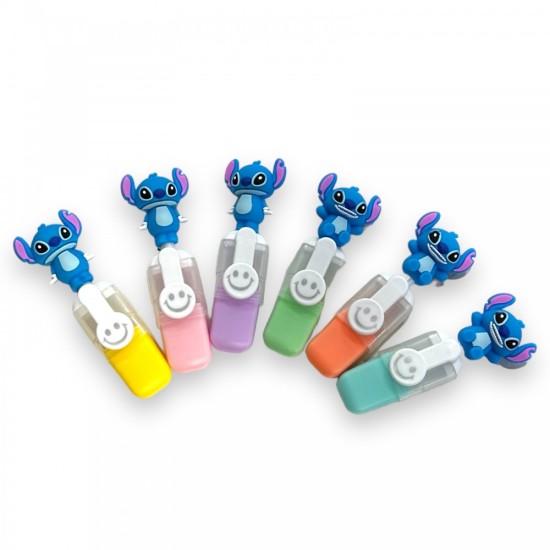 Stitch Highlighter Σετ 6 Μαρκαδοράκια Υπογράμμισης Πολύχρωμα - Stitch