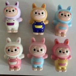 NEW Labubu Stress Relief Squishy Toy PU Slow Rebound Decompression Toy Pinch