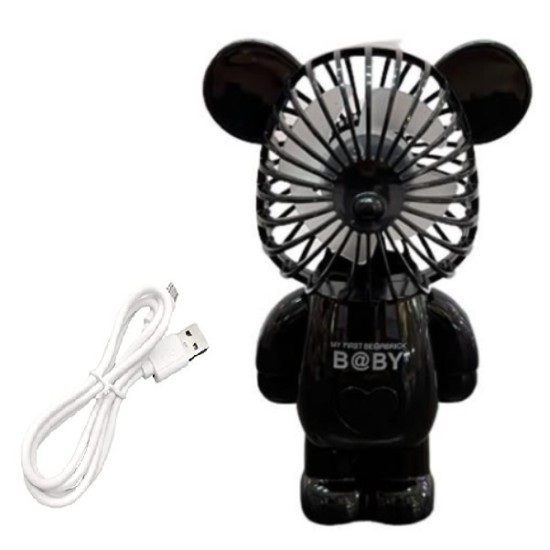 Επιτραπέζιο Mini Ανεμιστηράκι Bear Με USB A07 Black 14x9.5cm 01267 Επιτραπέζιο Mini Ανεμιστηράκι Bear Με USB A07 Black 14x9.5cm 01267
