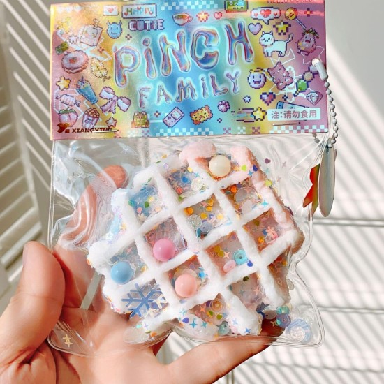 Pinch Family White Bunny Sticky Squishy Soft Toy - Λαγουδάκι